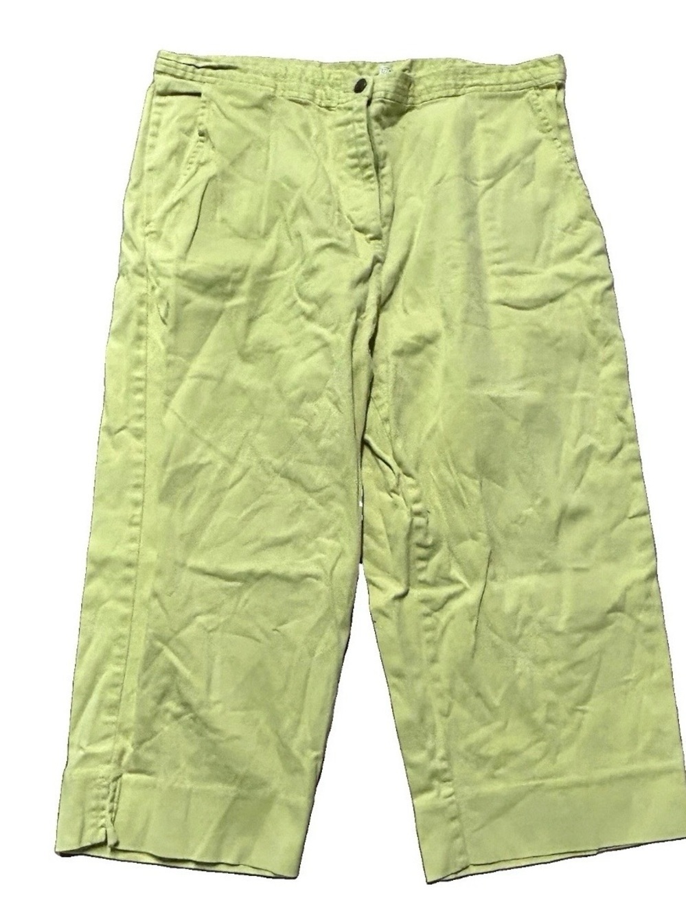 Women’s Beverly Hills Polo Club Lime Green Capri Pants Size 12